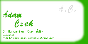 adam cseh business card