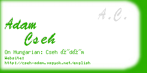 adam cseh business card